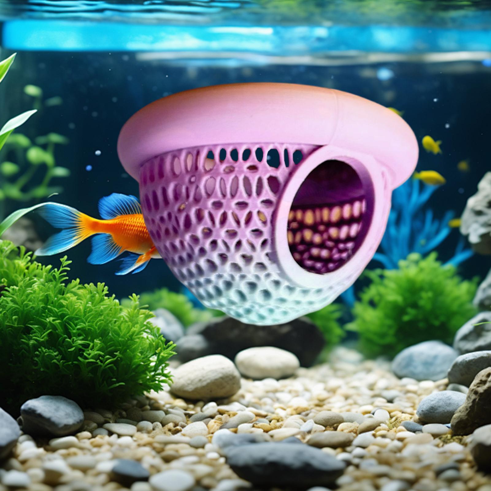 Aquarium Fish For Sale Online - 2個入りフローティングアクアリウムプラントホルダー、水槽用吊り下げメッシュプラントバスケット、水生植物ポット、アクアリウムデコレーションアクセサリー
