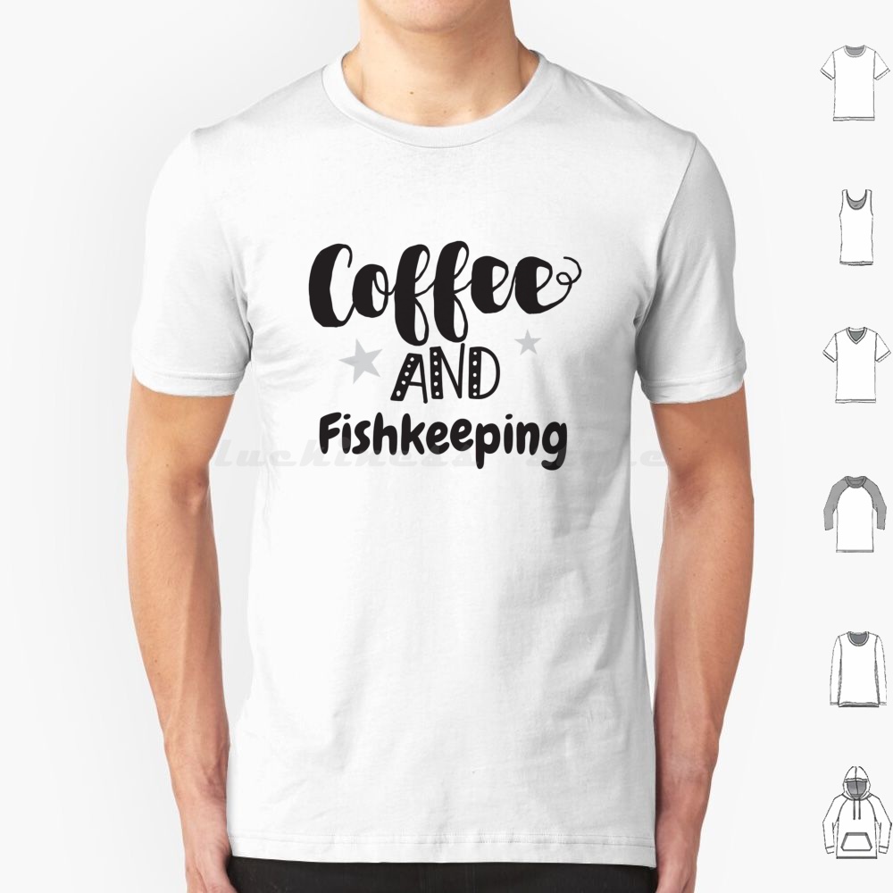 Aquarium Fish Big Size - コーヒーと魚飼育Tシャツビッグサイズ綿100%レディース女性かわいい魚金魚タンクペット水槽金魚