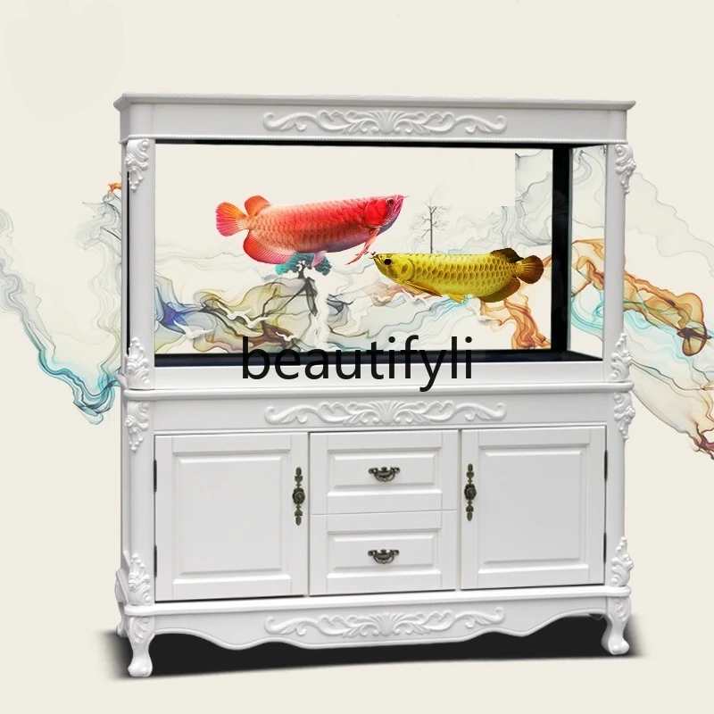 Xchange Aquarium Fish - X 無垢材水槽入口 リビングルーム エコロジカル底面フィルター 水換え不要 大型