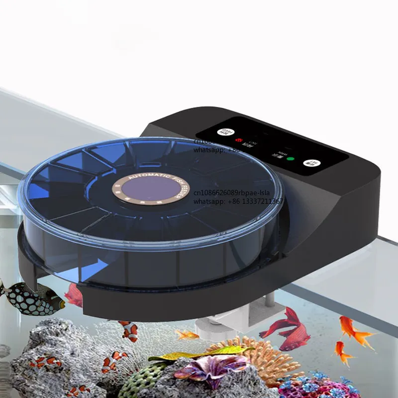 Aquarium Fish Big Size - 大型池用充電式自動給餌器、小型水槽用スマート給餌器、プラスチック製給餌器、養殖用。