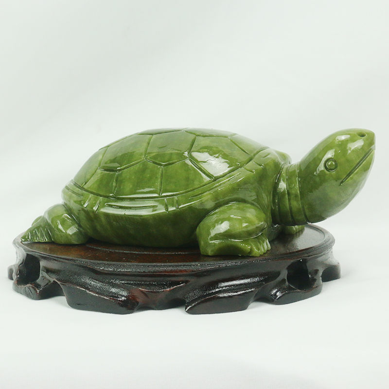 天然翡翠/亀の彫刻/家の装飾/風水装飾品/水槽玄関風水良いオ - Aquarium Fish For Sale Online のレビューと価格