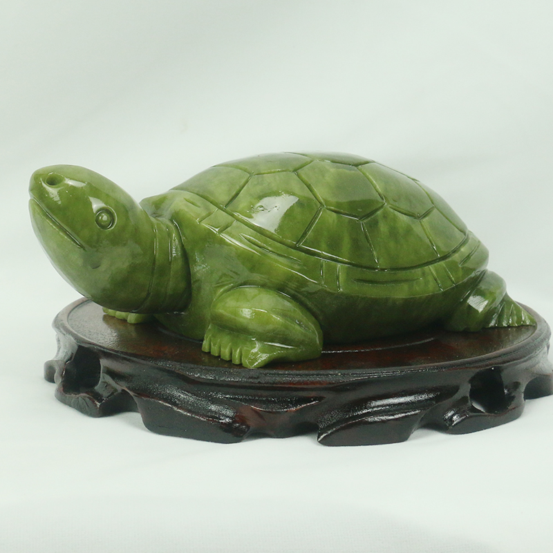 天然翡翠/亀の彫刻/家の装飾/風水装飾品/水槽玄関風水良いオ - Aquarium Fish For Sale Online のレビューと価格