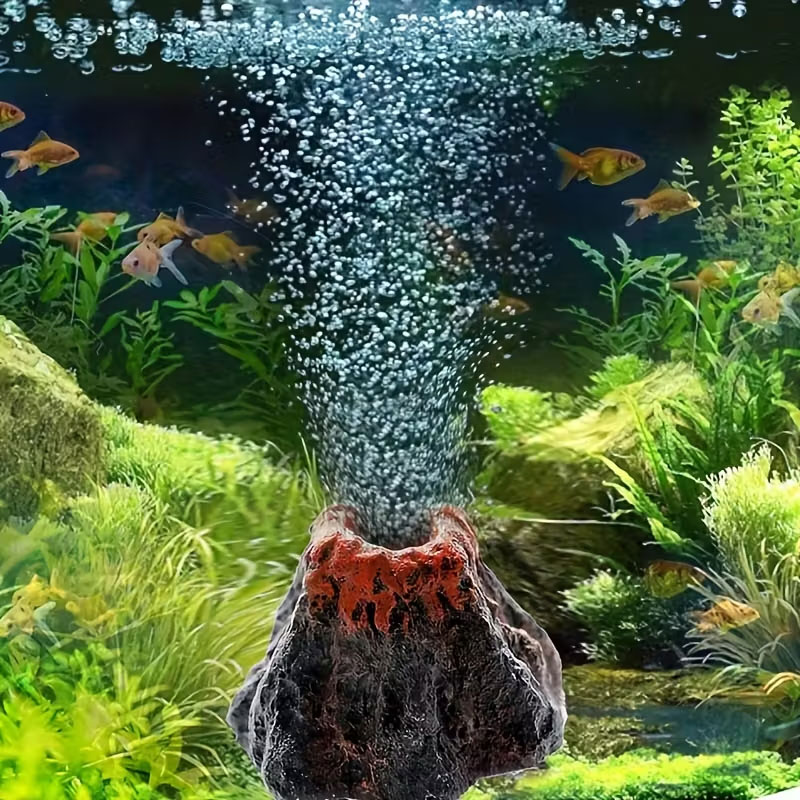 水槽用火山石バブルストーン、電池不要、酸素と装飾を向上させ、 - Aquarium Fish Games のレビューと価格