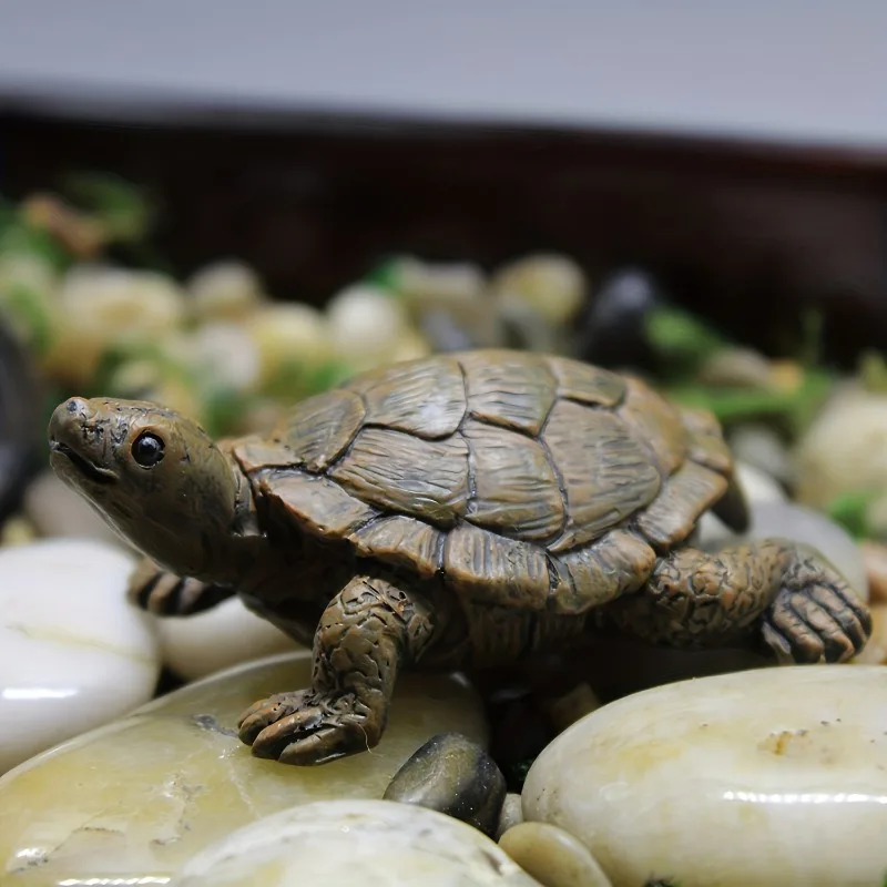 魅力的なウミガメ樹脂像ミニカメの置物マイクロ風景装飾品水族館 - Aquarium Fish Games のレビューと価格