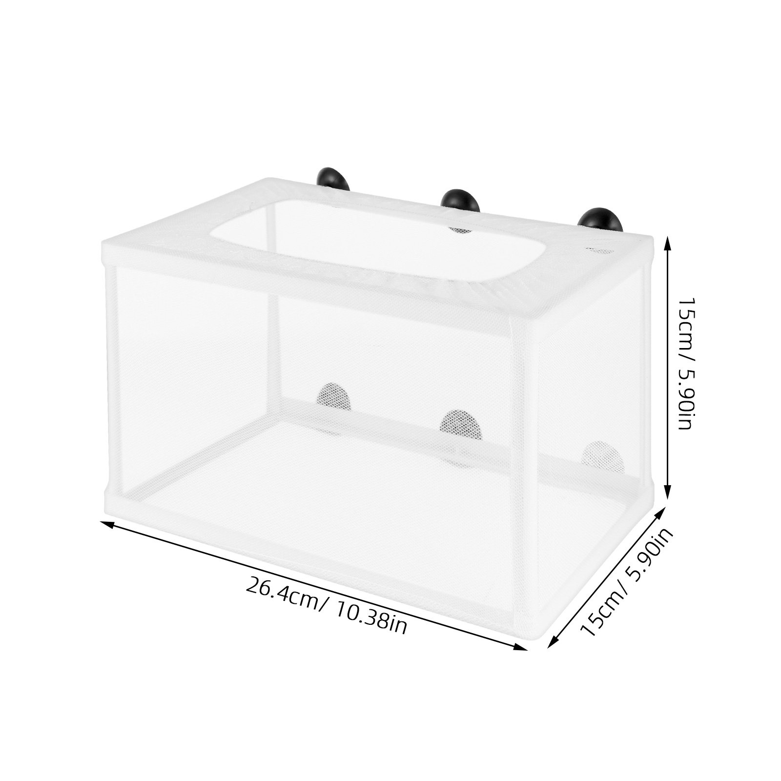 大型魚用ネット水槽、隔離ボックス、孵化器、吸盤付きプラスチッ - Aquarium Fish Big Size のレビューと価格