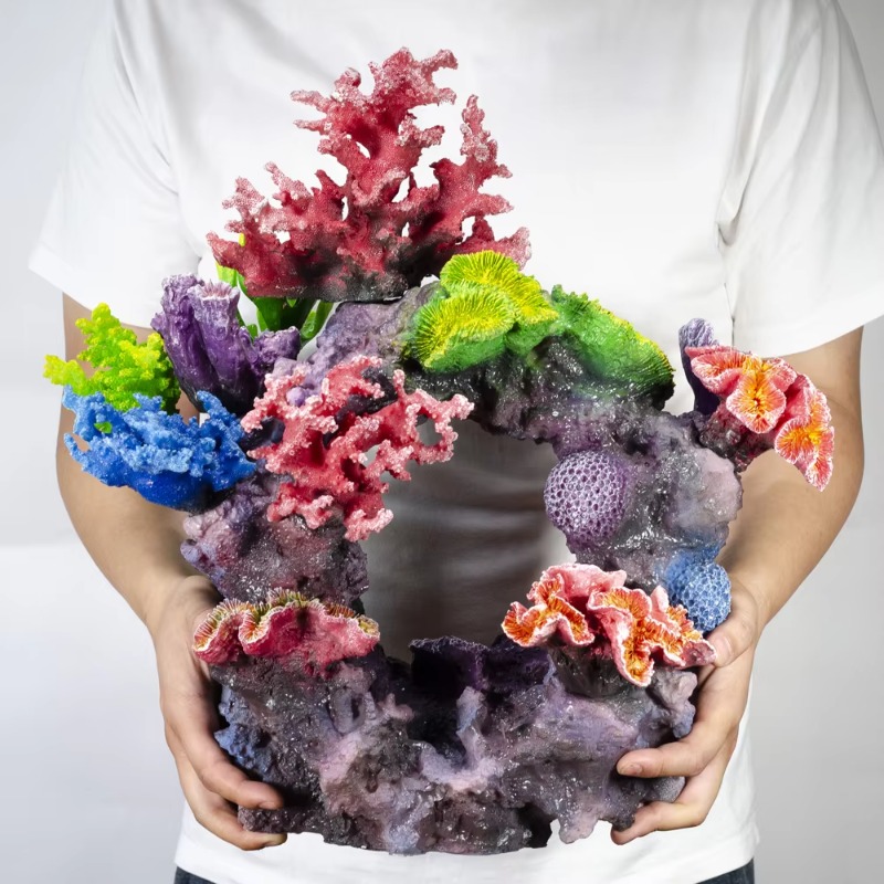 水槽用人工サンゴ 18.11インチ ビッグサイズ装飾 水槽用 - Aquarium Fish Big Size のレビューと価格