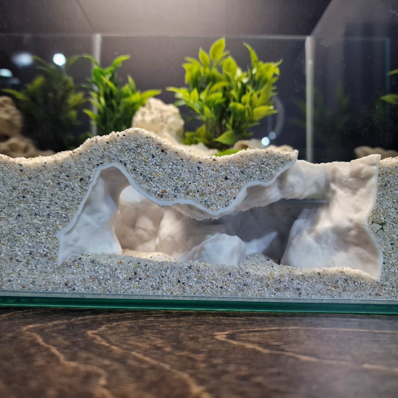 プレミアム3Dプリント製海岸砂水槽洞窟シェルター魚エビ繁殖隠 - Aquarium Fish Games のレビューと価格