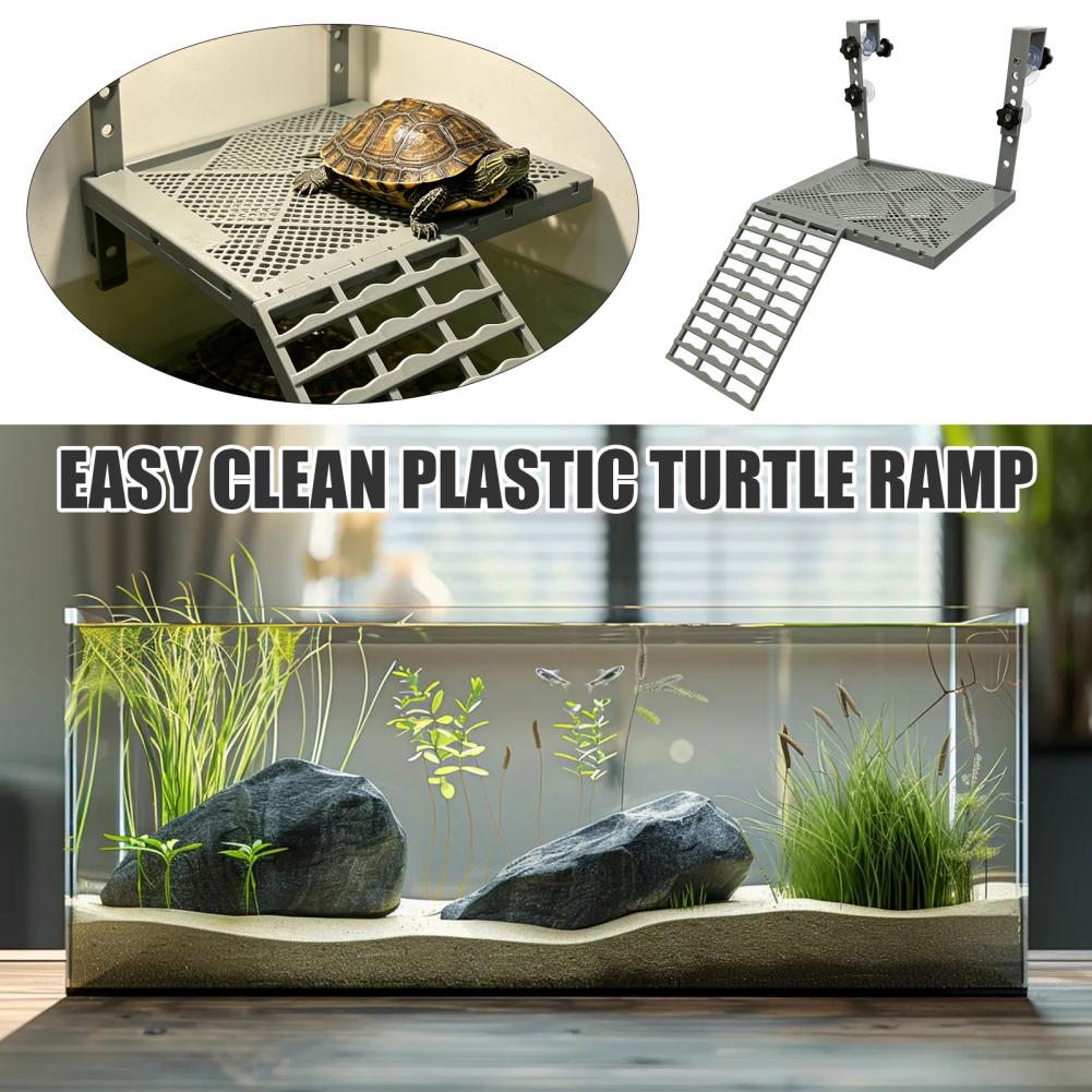 水槽用装飾品 固形吊り下げ式カメ用日光浴台 吸盤付き 滑り止 - Aquarium Fish Land のレビューと価格