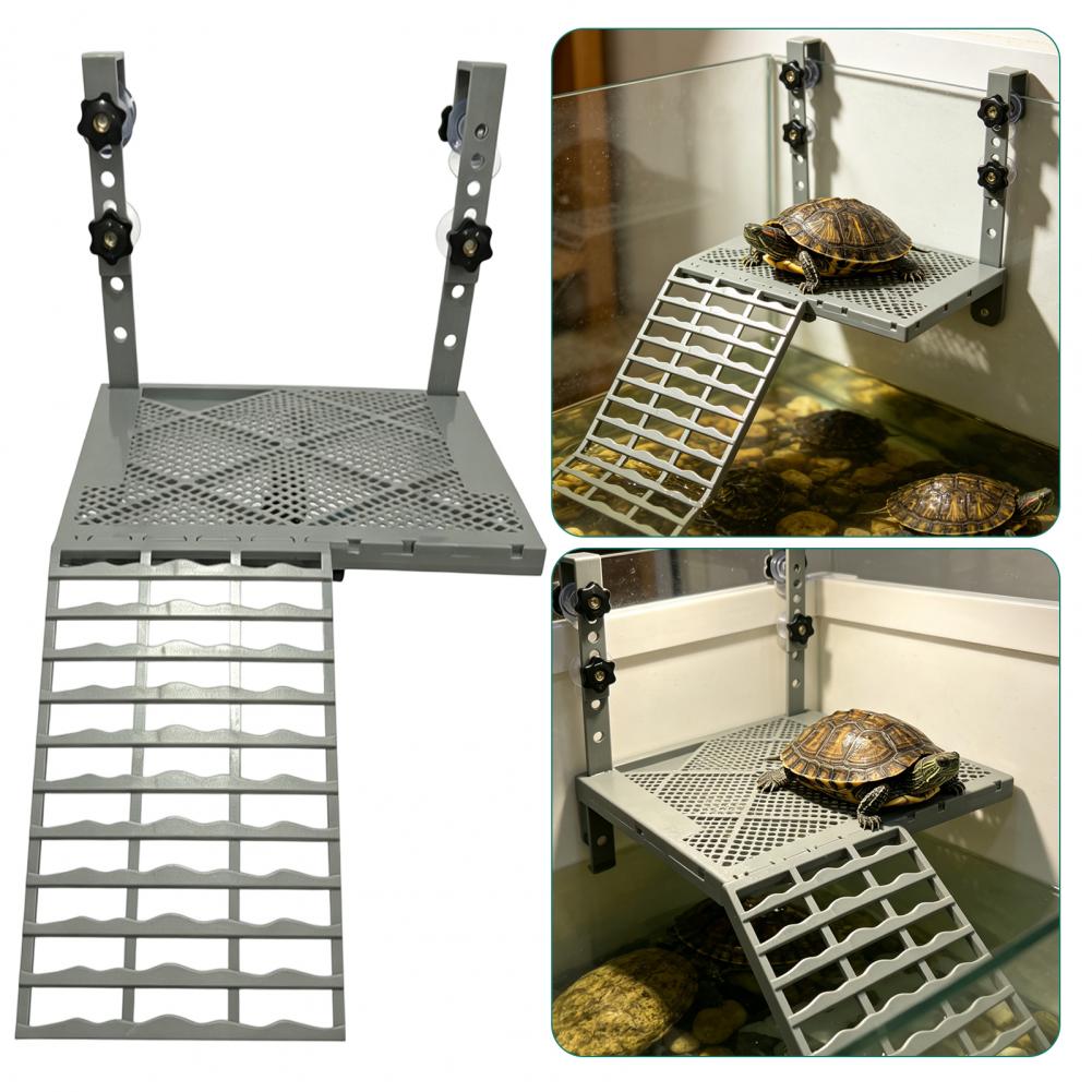 水槽用装飾品 固形吊り下げ式カメ用日光浴台 吸盤付き 滑り止 - Aquarium Fish Land のレビューと価格