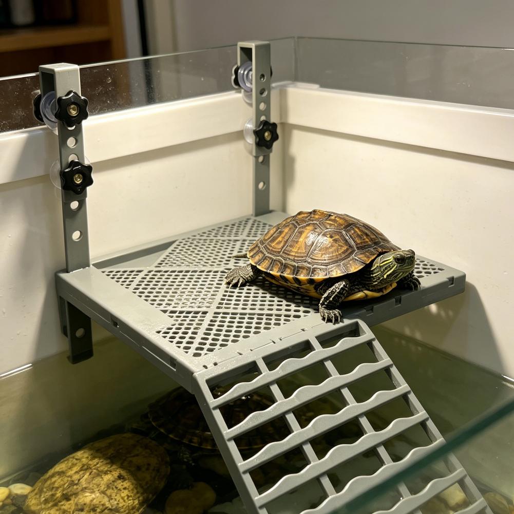 水槽用装飾品 固形吊り下げ式カメ用日光浴台 吸盤付き 滑り止 - Aquarium Fish Land のレビューと価格