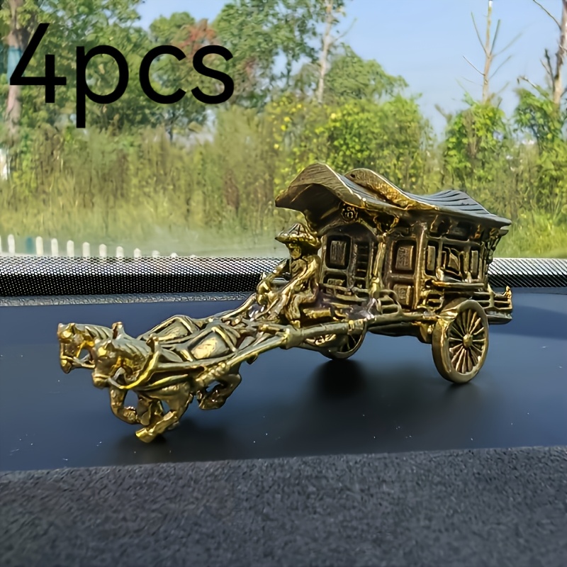 ヴィンテージ真鍮製ダブルエイプ馬車飾り1/4個 - 芸術的な - Aquarium Fish Land のレビューと価格